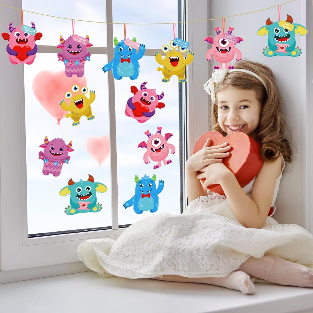 24 Sets Valentine's Day Craft Kits for Kids DIY Monster, view 6