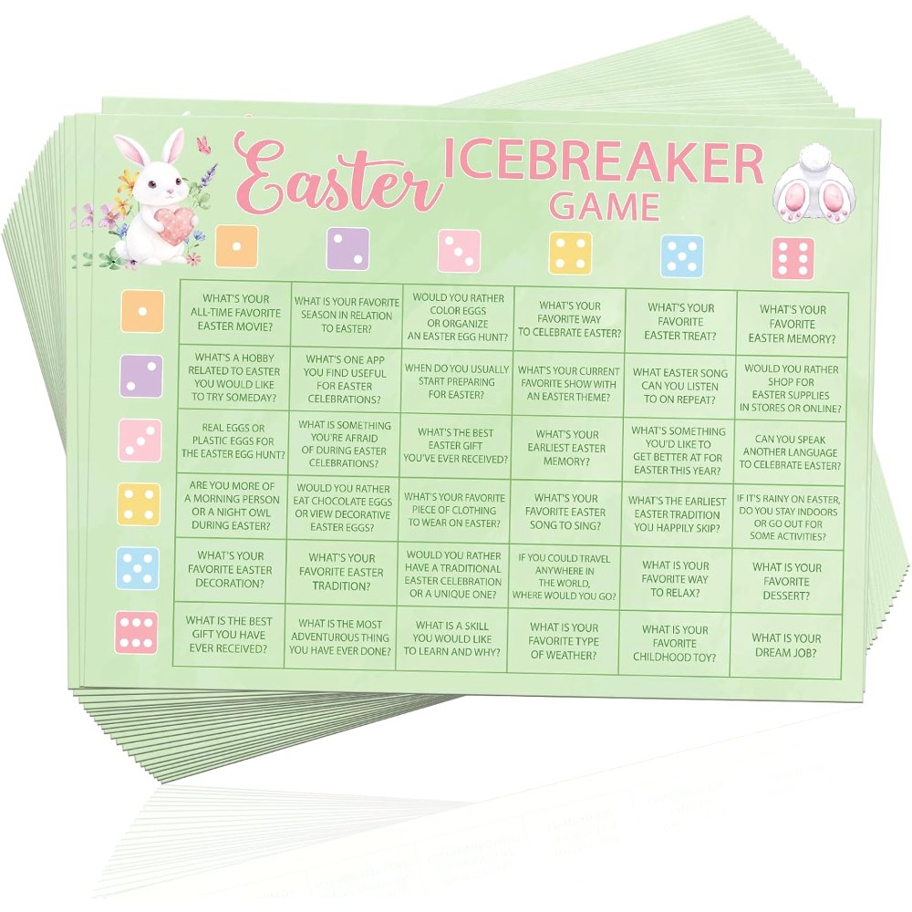 25 Players Spring Easter Games for Family Adults Office