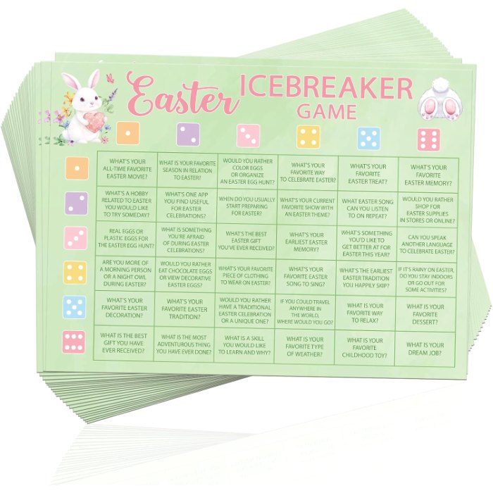 25 Players Spring Easter Games for Family Adults Office