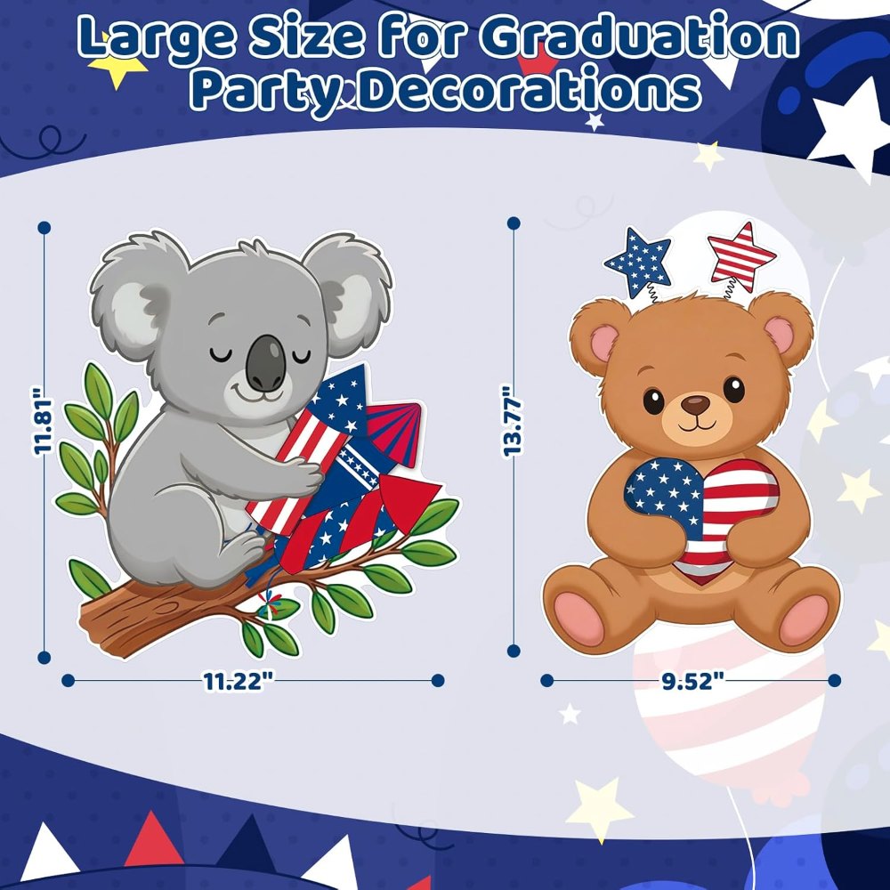 4th of July Bulletin Board Decorations Cutouts Set, view 2