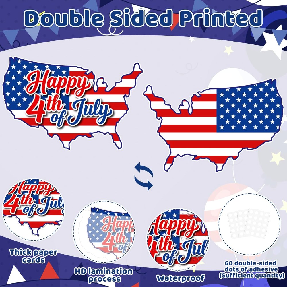 4th of July Bulletin Board Decorations Cutouts Set, view 3