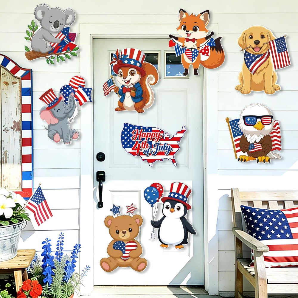 4th of July Bulletin Board Decorations Cutouts Set, view 4