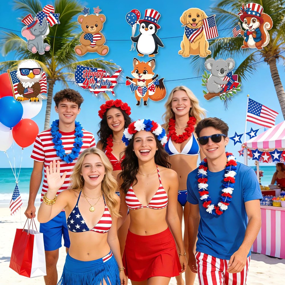 4th of July Bulletin Board Decorations Cutouts Set, view 6