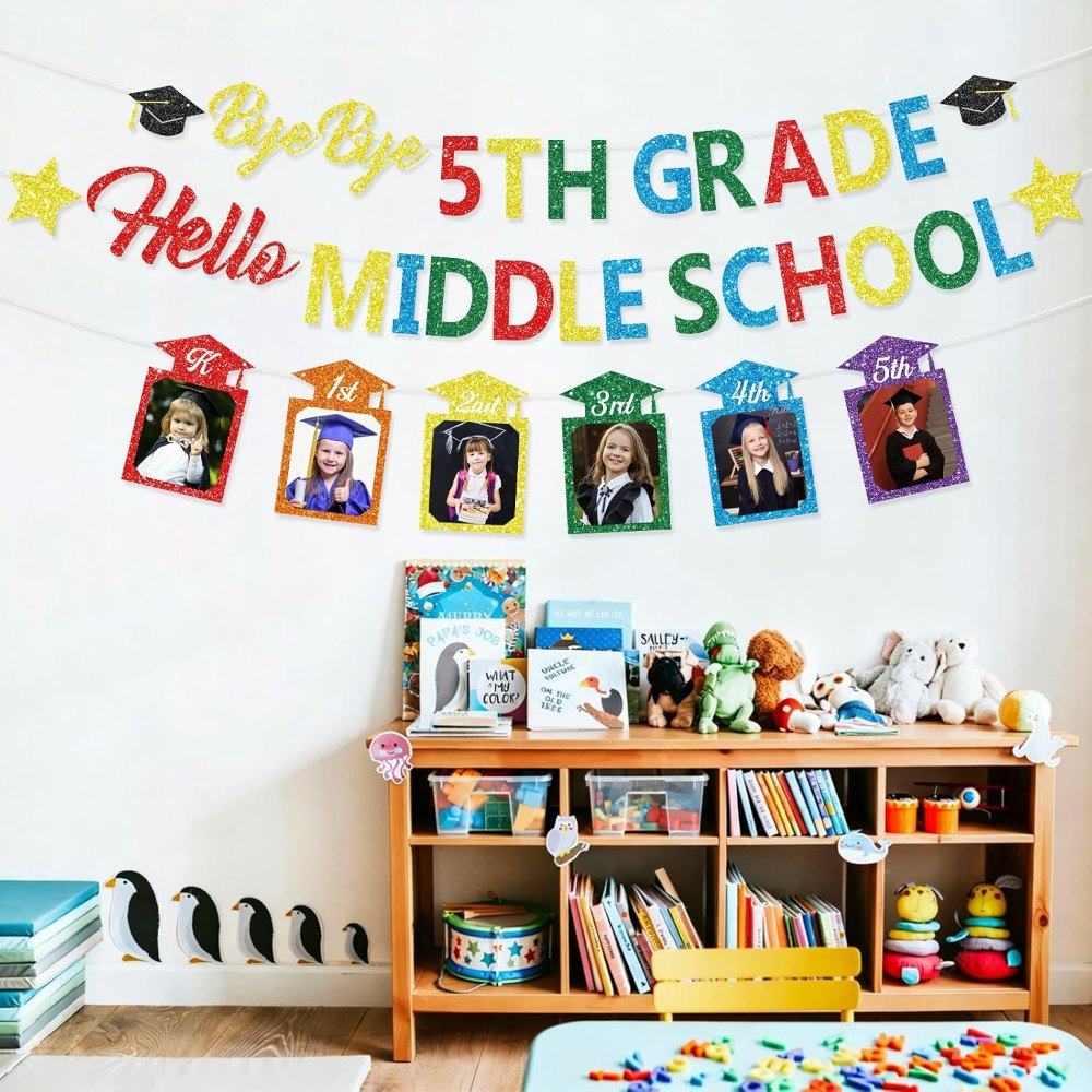 5th Grade Graduation Decorations Glitter Elementary, view 5