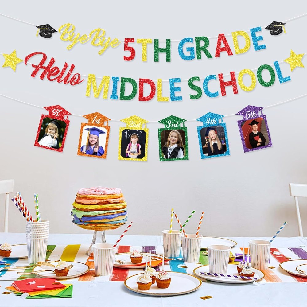 5th Grade Graduation Decorations Glitter Elementary, view 6