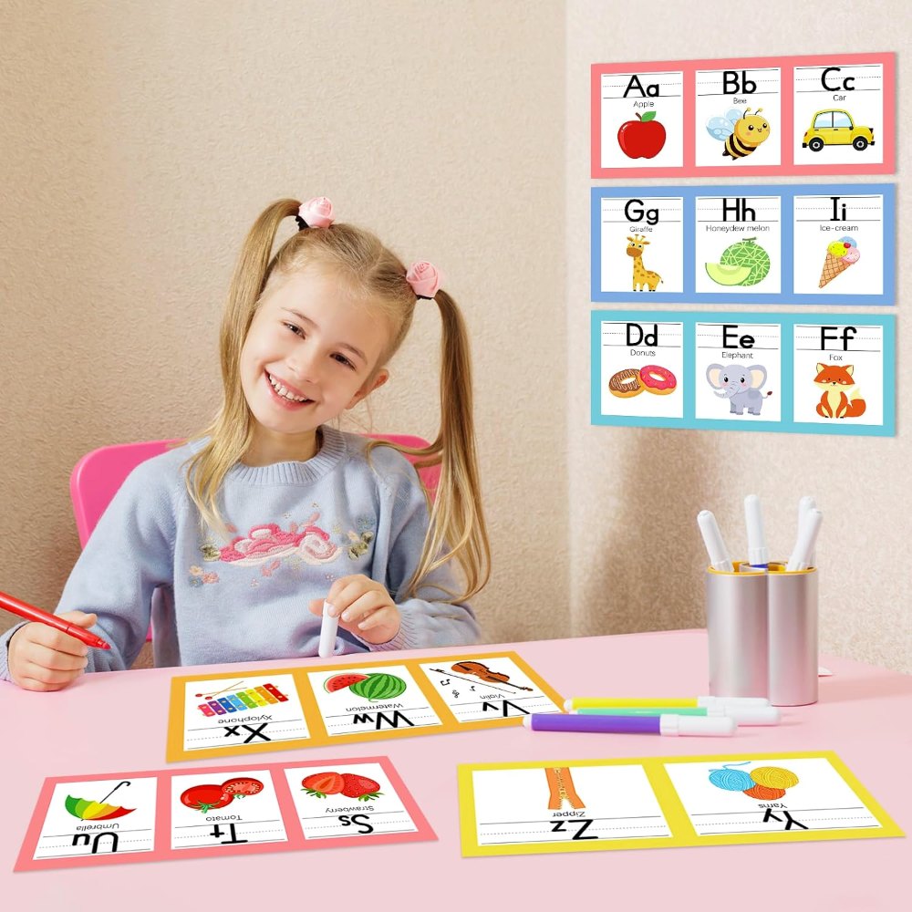 6"x14" Pastel Alphabet Number Line for Classroom Wall, view 7