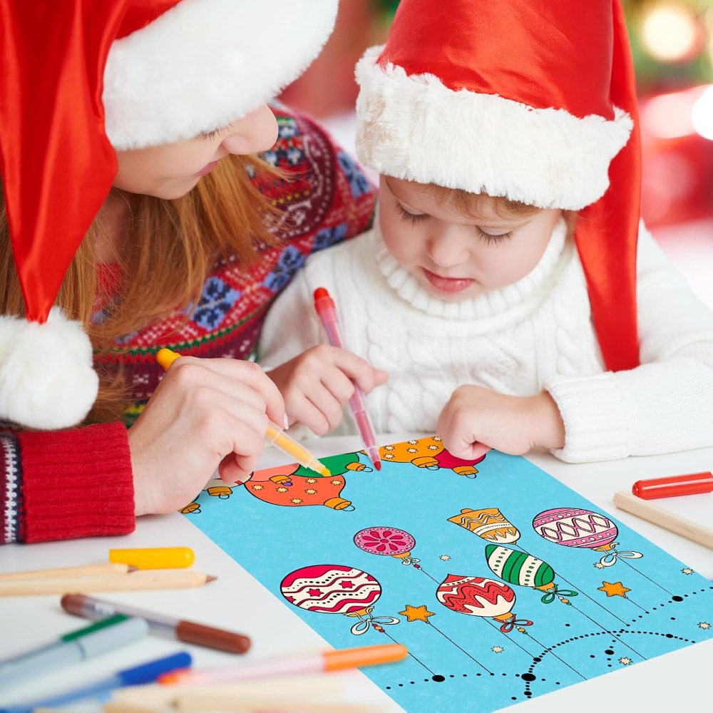 8x10 Inches Christmas Coloring Pages for Kids, view 6