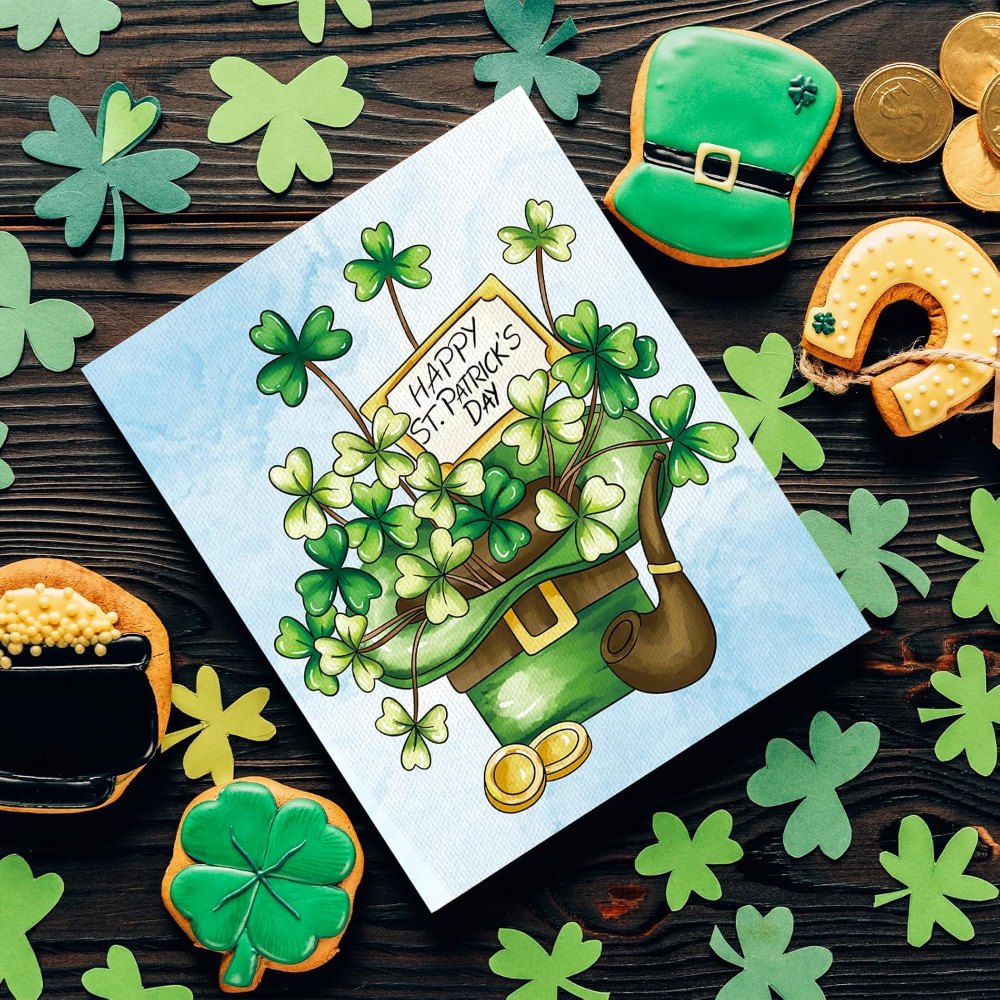 8x10 Inches St. Patrick's Day Pre Drawn Canvas to Paint, view 7