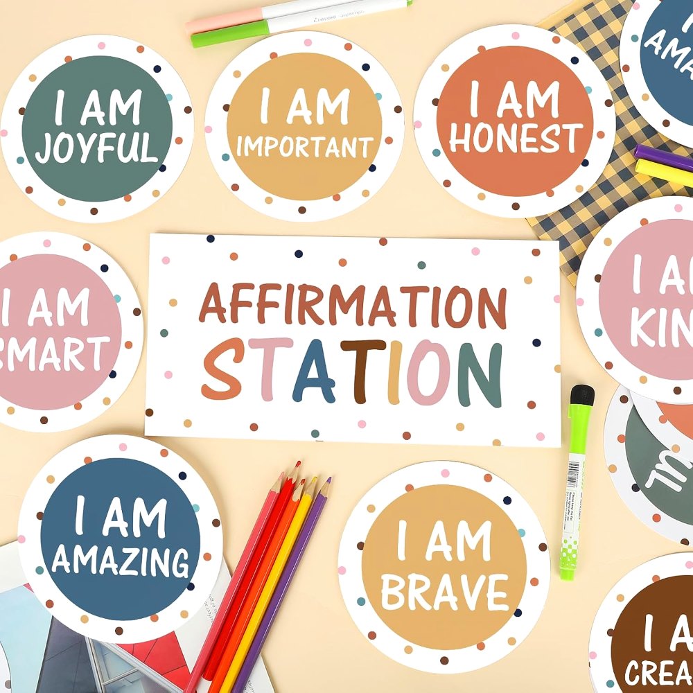 Affirmation Station Bulletin Board Decor Set, view 3
