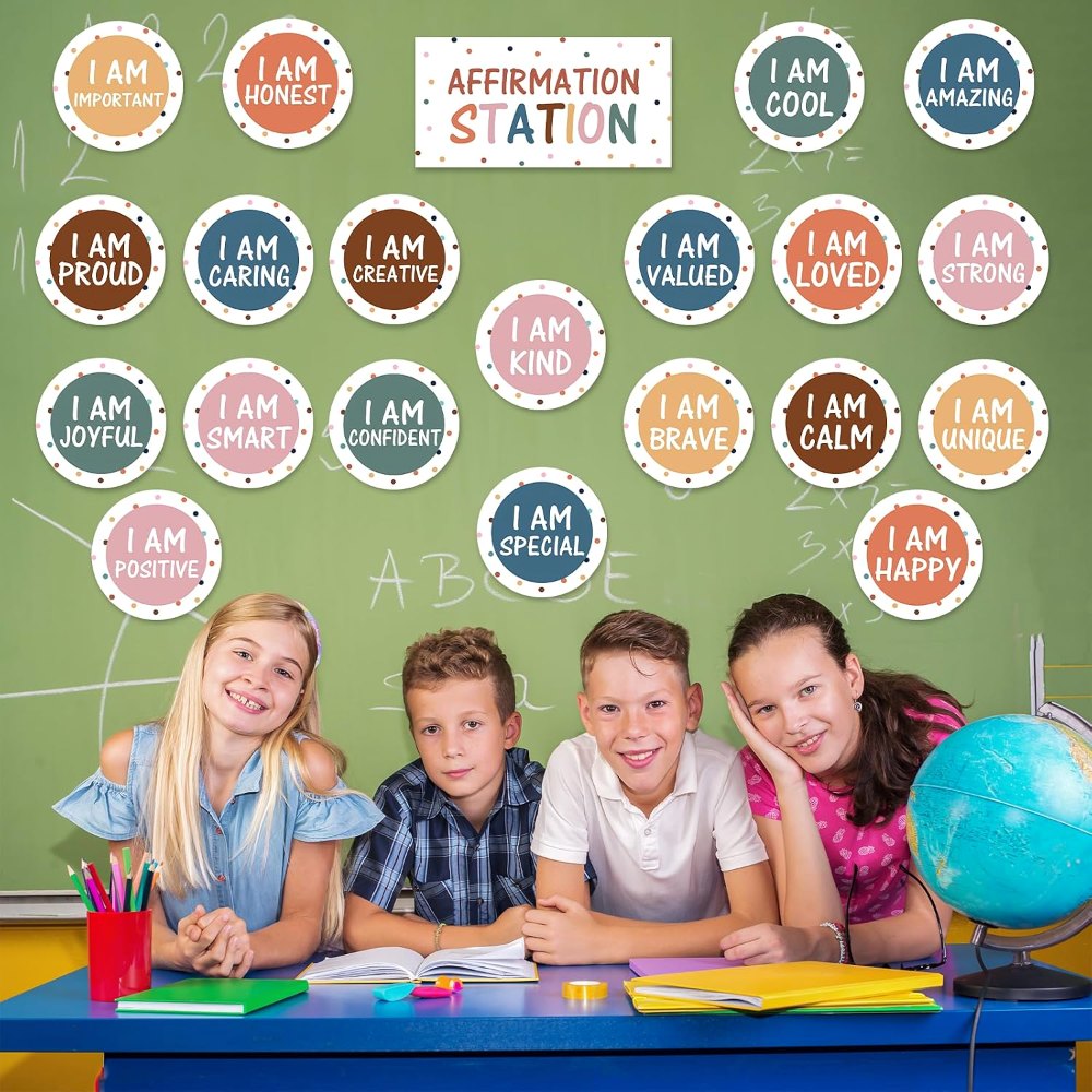 Affirmation Station Bulletin Board Decor Set, view 5