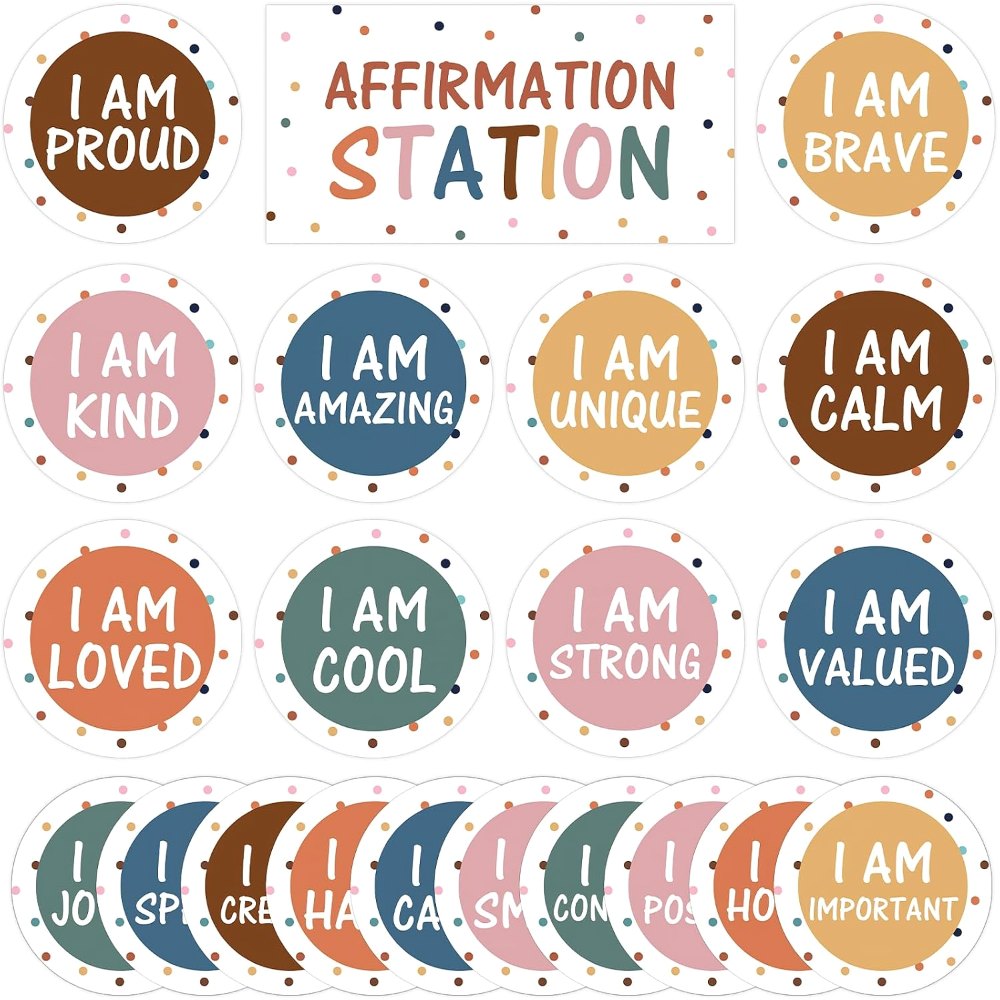 Affirmation Station Bulletin Board Decor Set