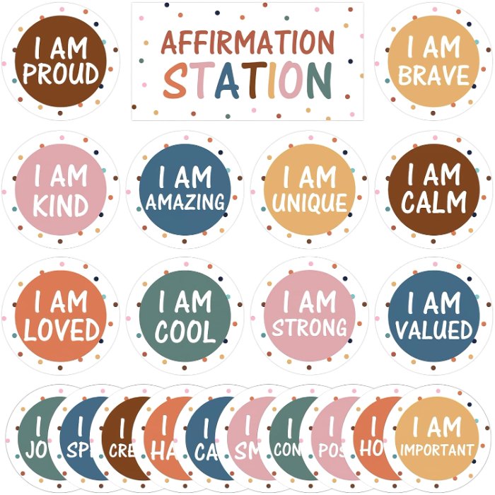 Affirmation Station Bulletin Board Decor Set