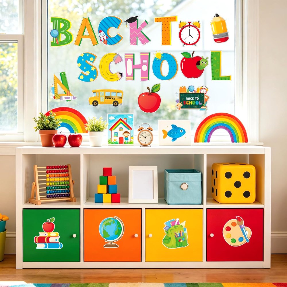 Back to School Cutouts First Day of School Bulletin Board, view 6