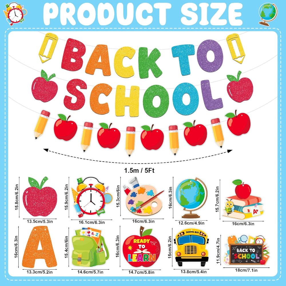 Back to School Decorations Welcome Back to School Banner, view 2