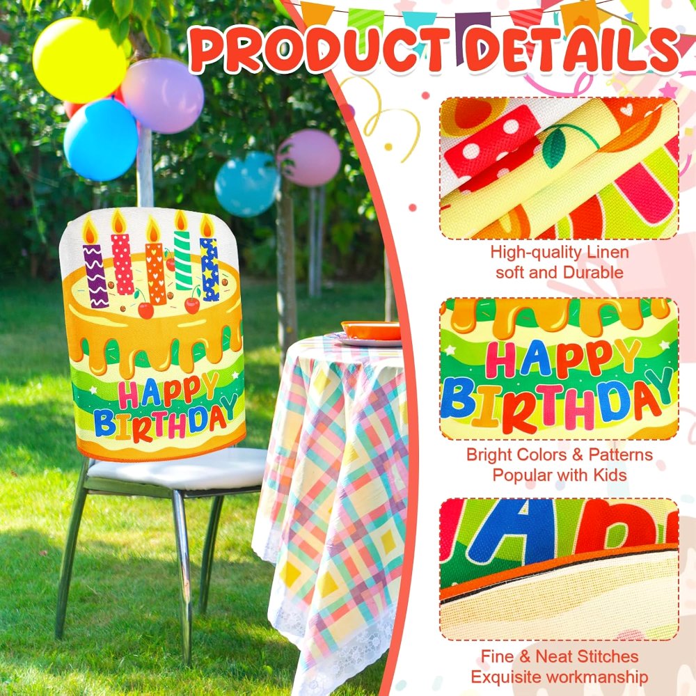 Birthday Chair Cover Colorful Birthday Chair Covers for, view 3