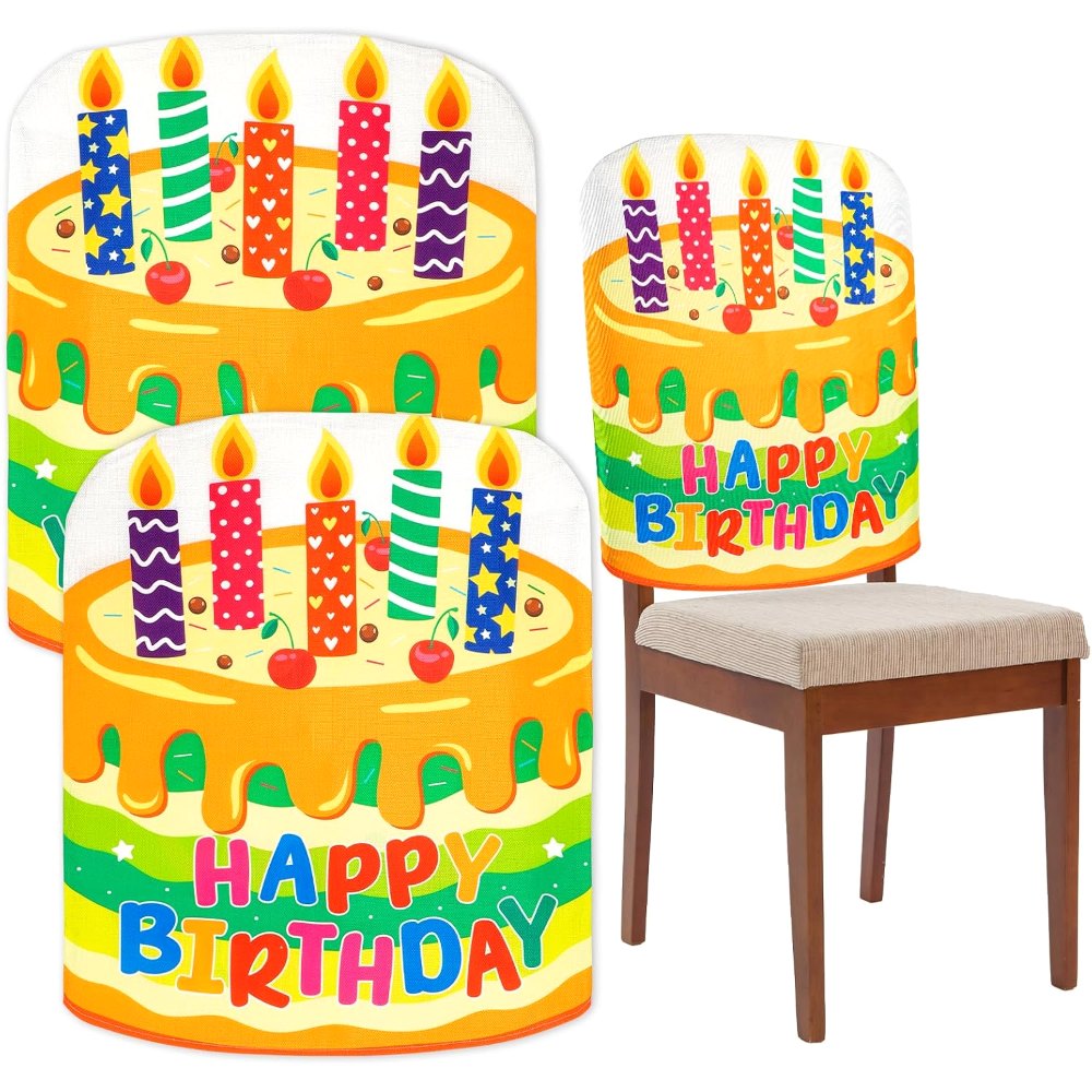 Birthday Chair Cover Colorful Birthday Chair Covers for
