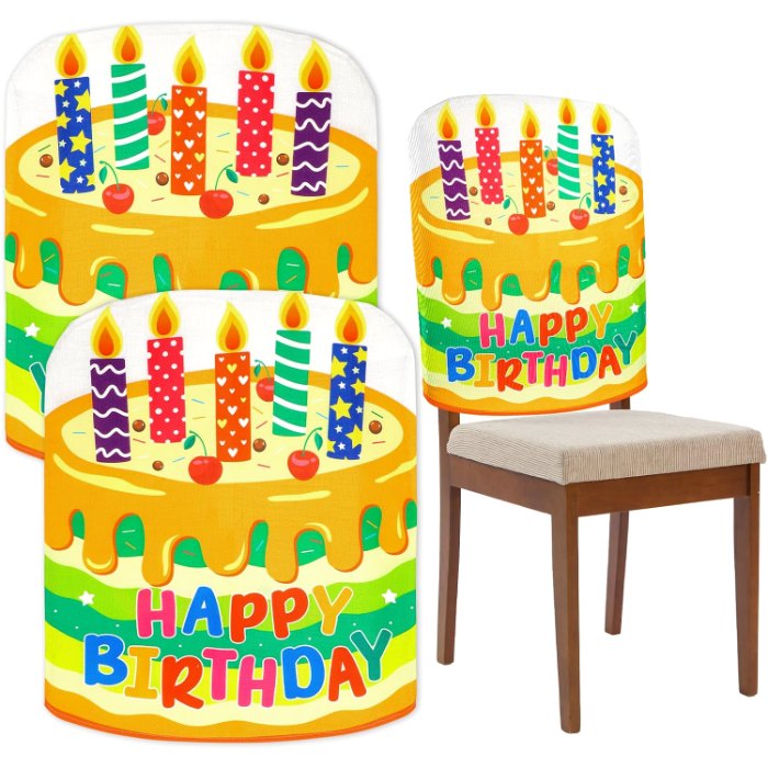 Birthday Chair Cover Colorful Birthday Chair Covers for