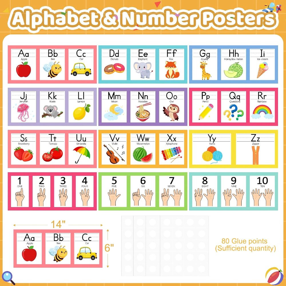 Boho Alphabet for Classroom Wall Decorations Kindergarten, view 2