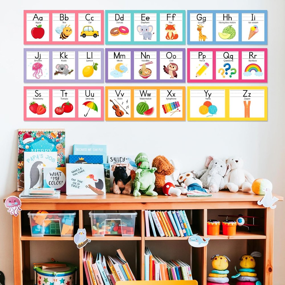 Boho Alphabet for Classroom Wall Decorations Kindergarten, view 5