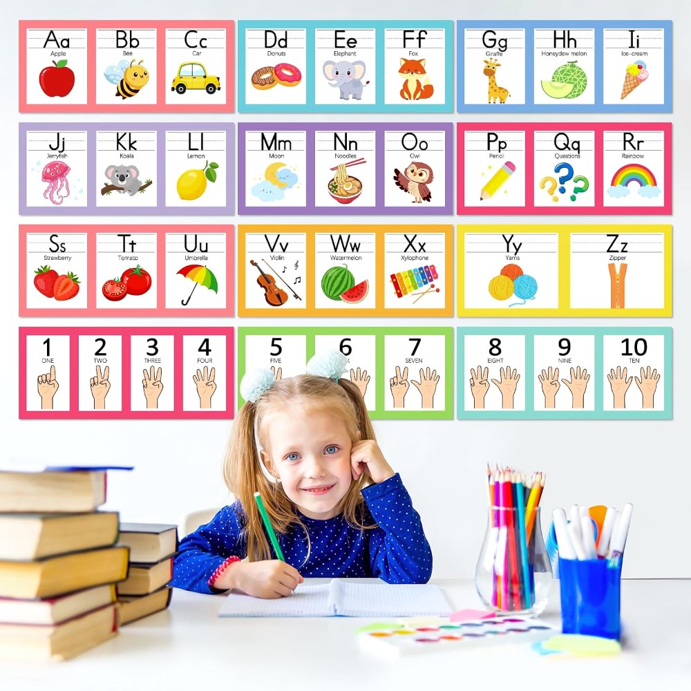 Boho Alphabet for Classroom Wall Decorations Kindergarten, view 7