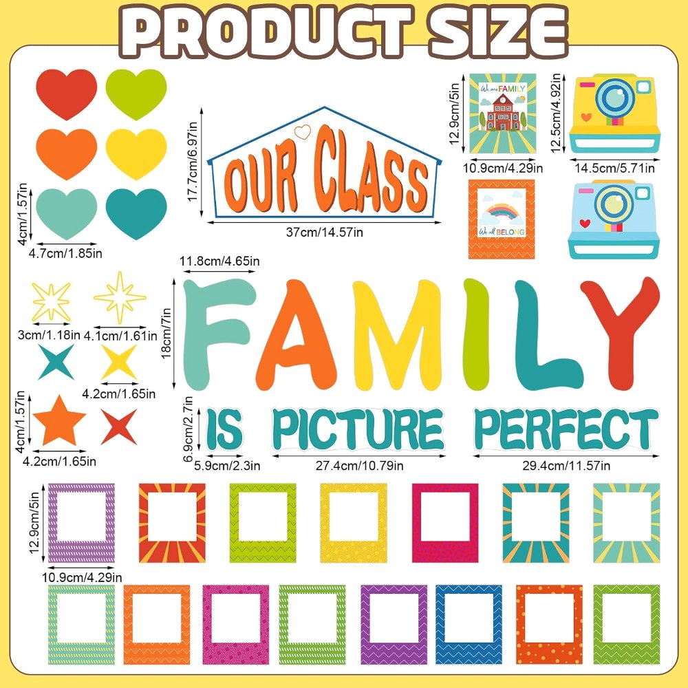 Boho Classroom Bulletin Board Decor Set of 56, view 2