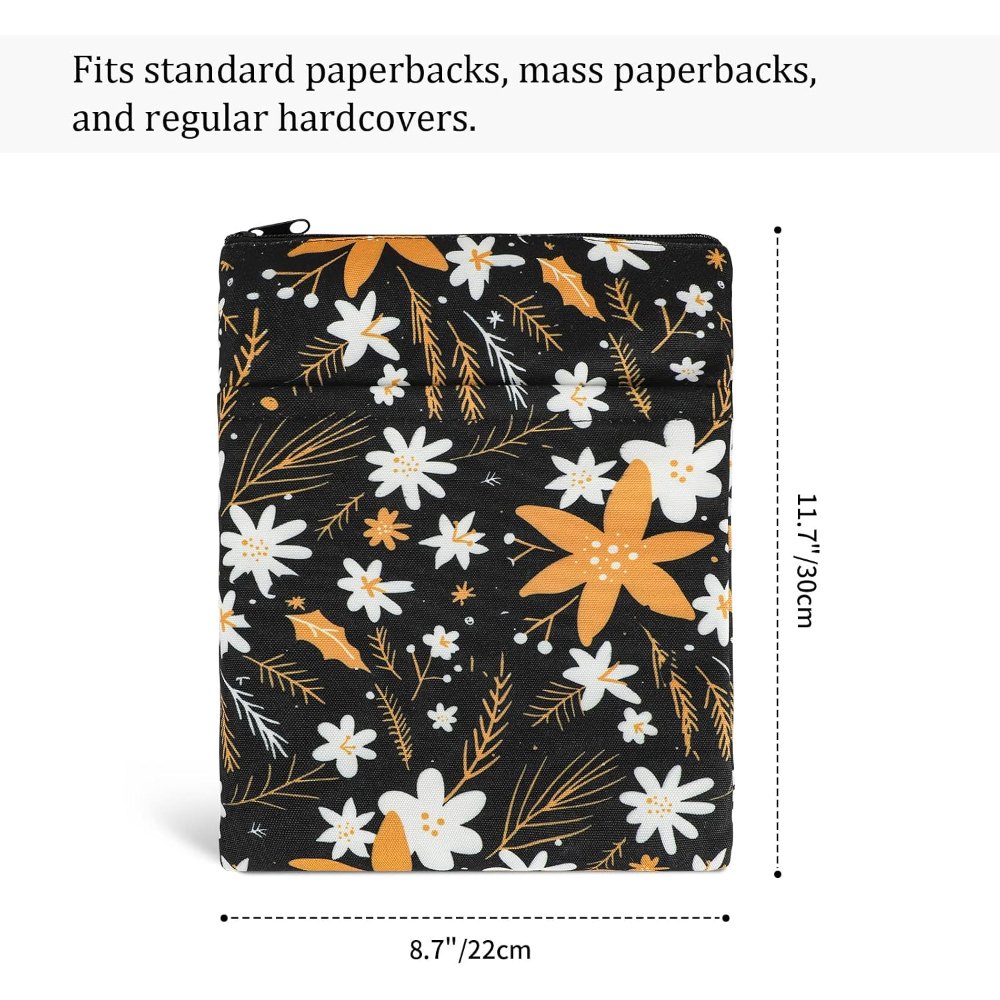 Book Sleeve Book Covers Book Protector Floral Printed, detail 6