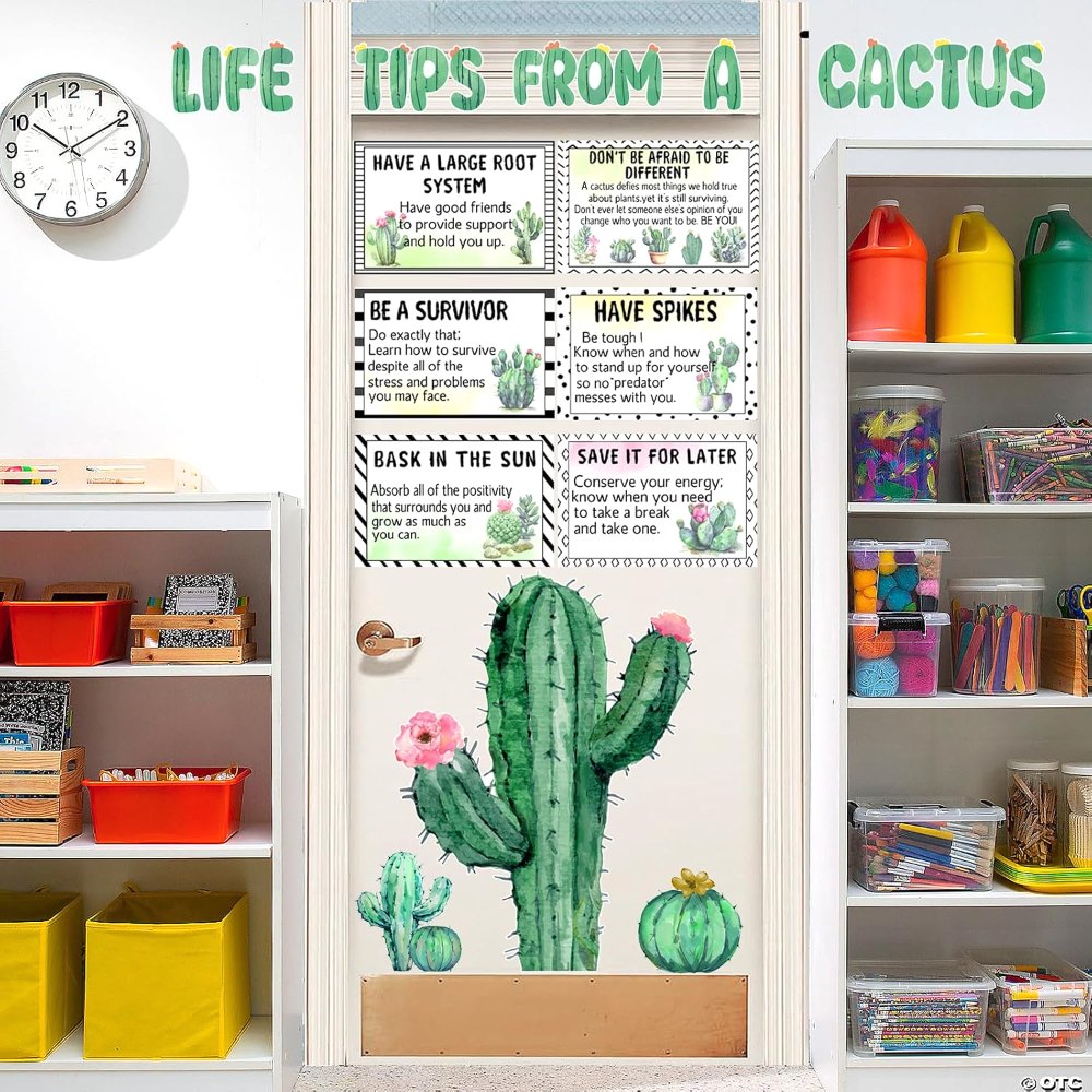 Cactus Bulletin Board Decorations Plant Motivational, view 5