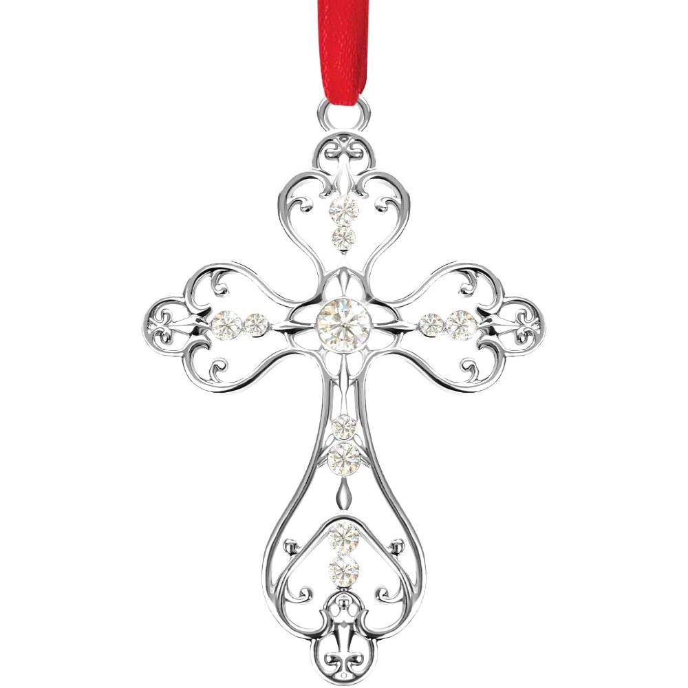 Christmas Christian Cross Ornaments for Christmas Tree