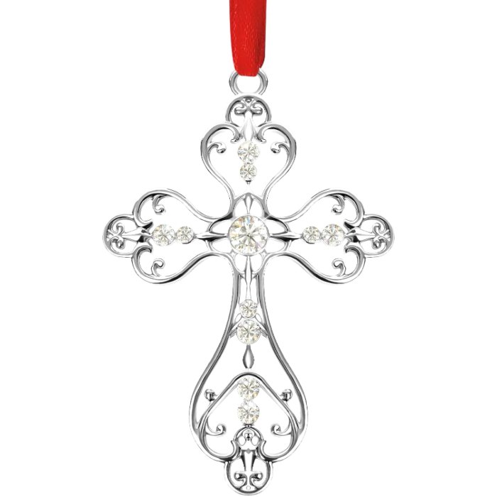 Christmas Christian Cross Ornaments for Christmas Tree