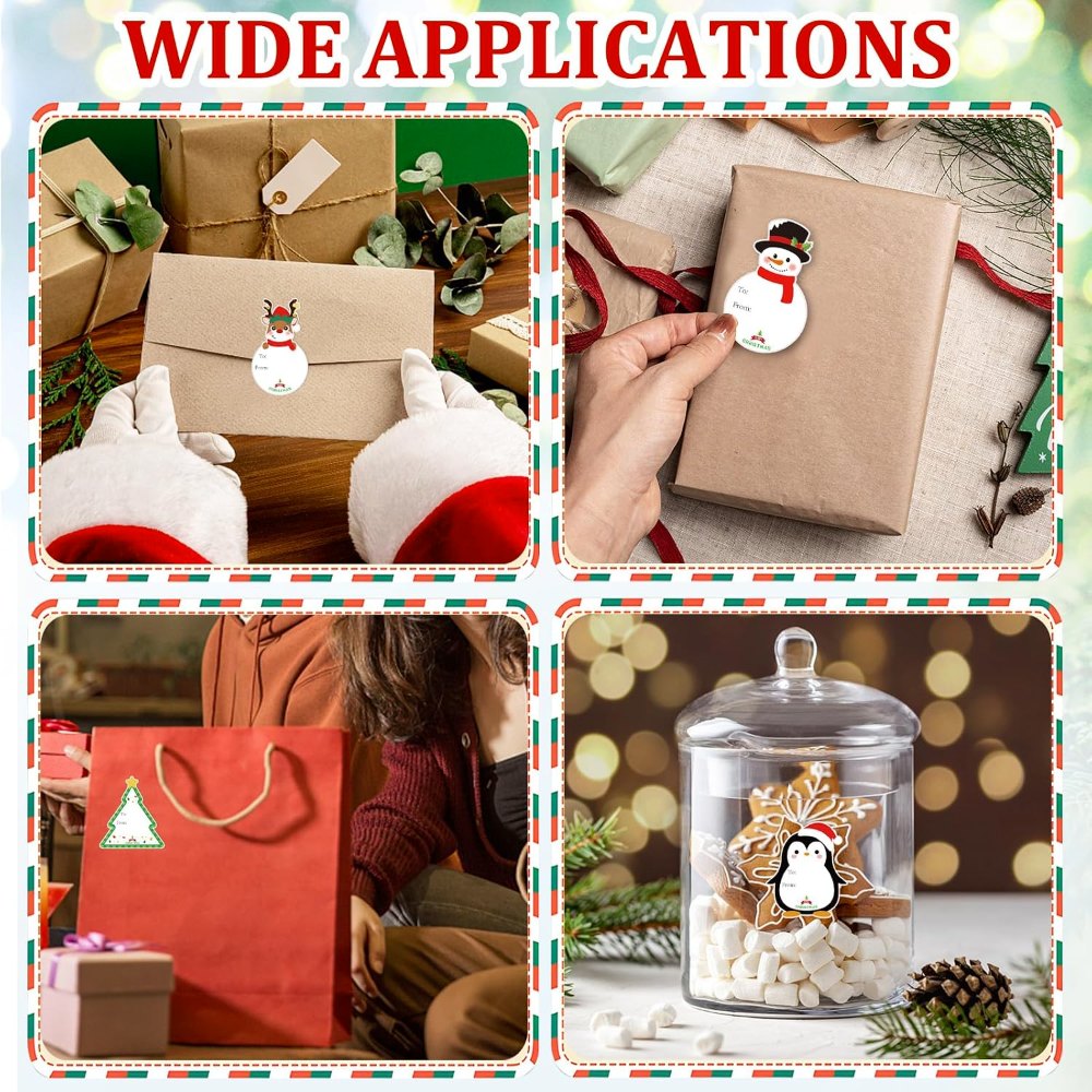 Christmas Gift Tags Stickers, 96 pieces, view 7