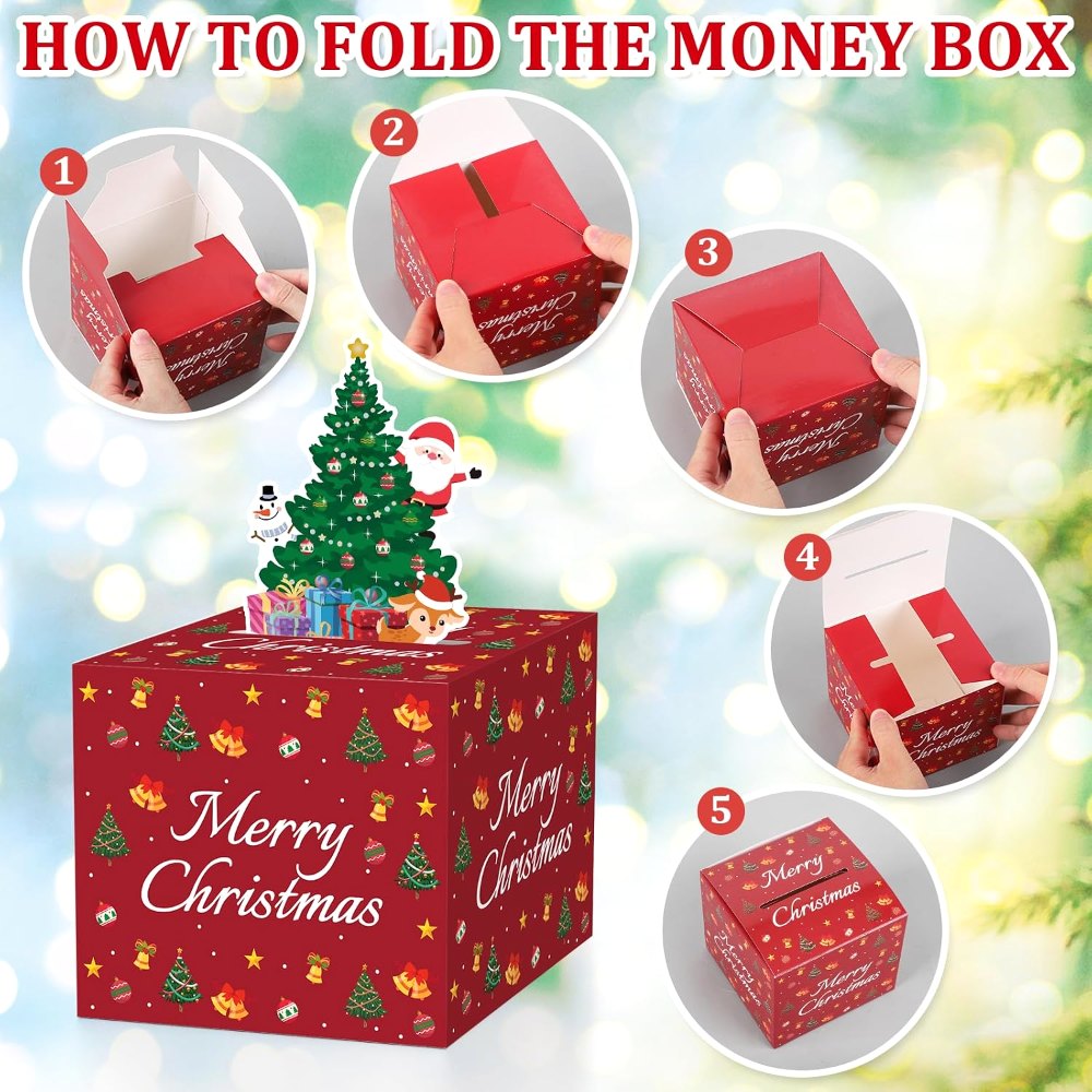 Christmas Money Box for Cash Gift Pull Surprise Money, view 3