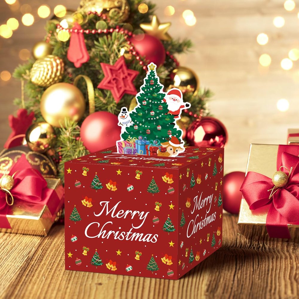 Christmas Money Box for Cash Gift Pull Surprise Money, view 5
