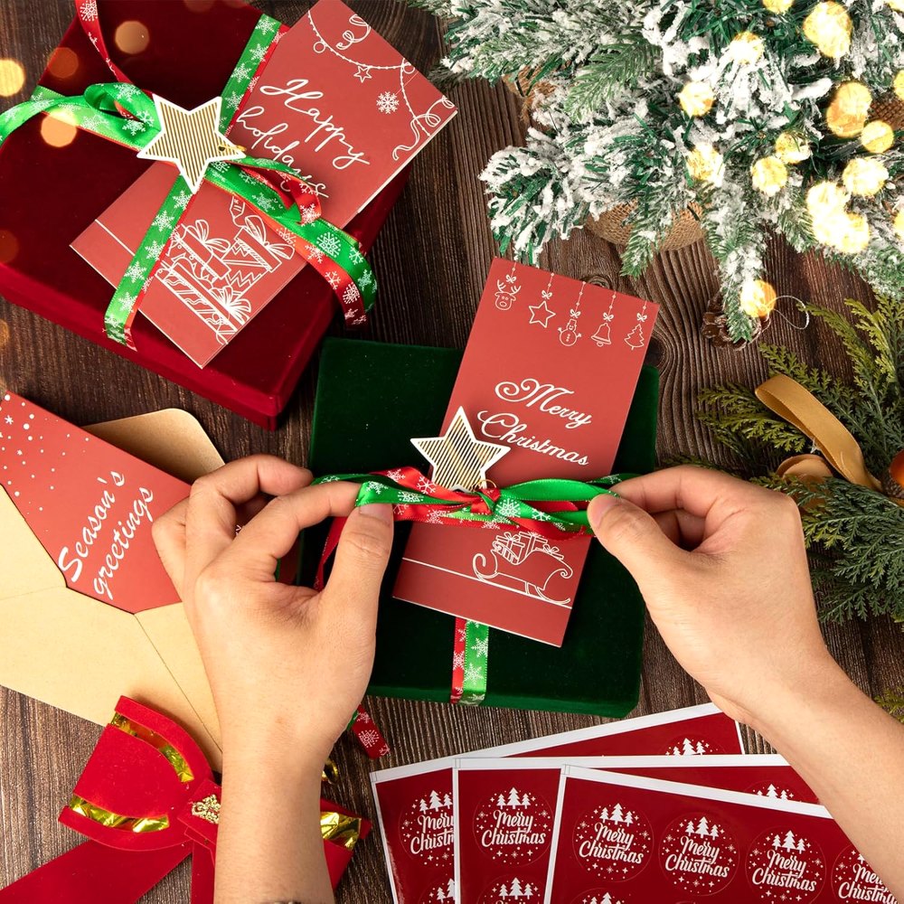 Christmas Money Holder Cards with Envelopes and Stickers, view 6