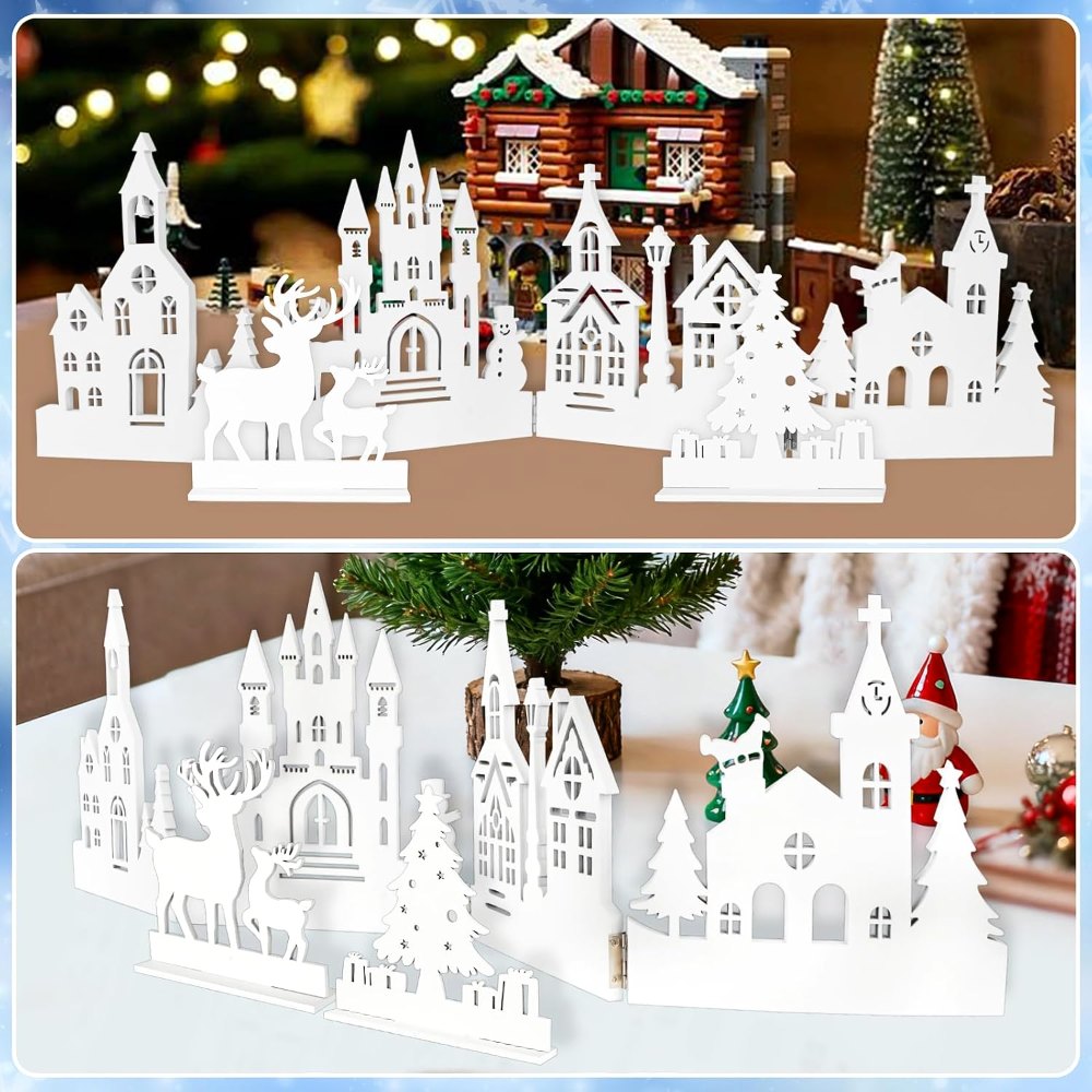 Christmas Village Set Christmas centerpieces for tables, view 4