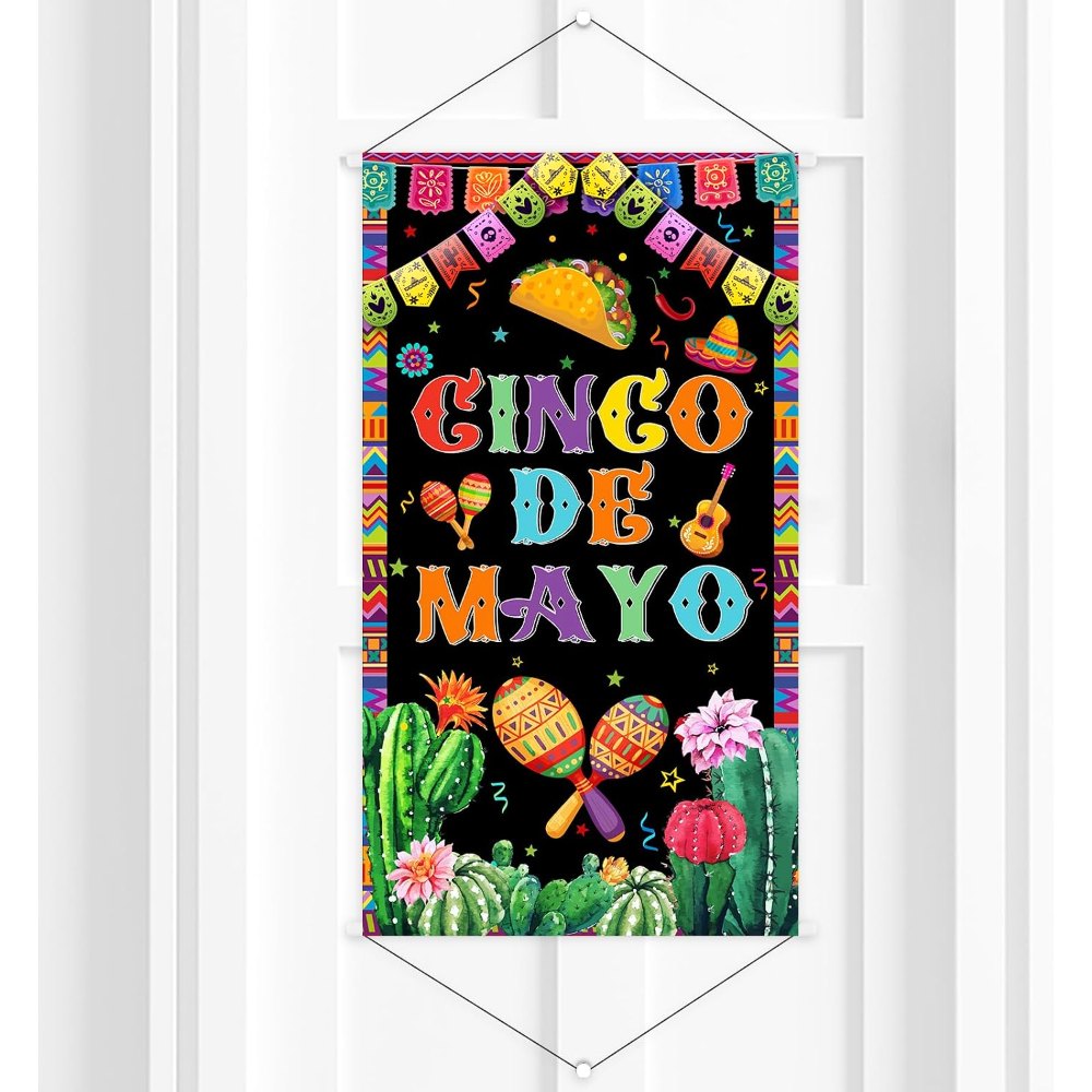 Cinco de Mayo Door Hanger Decorations Hanging Banner