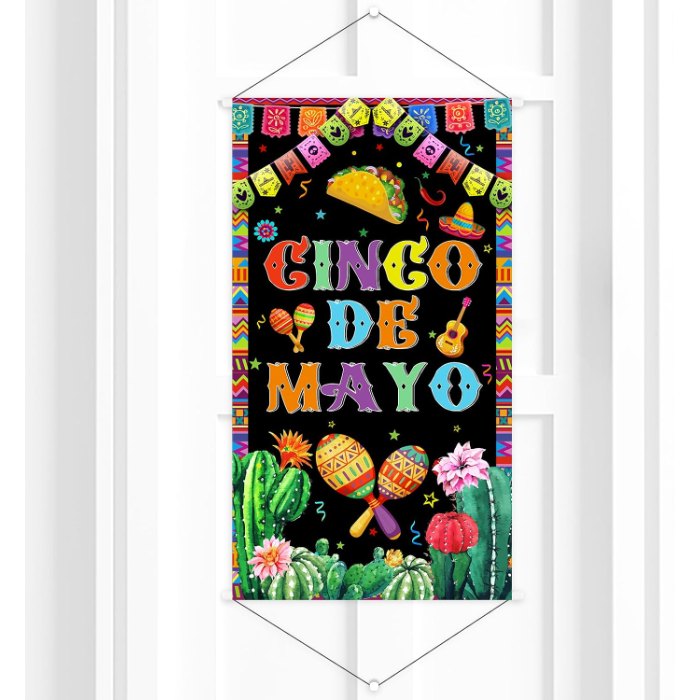 Cinco de Mayo Door Hanger Decorations Hanging Banner