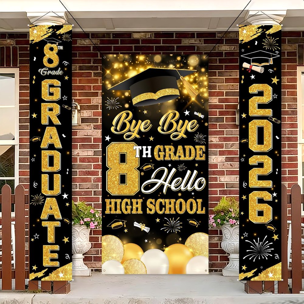 Class of 2026 Grade of 8 Graduation Banners for School, view 5