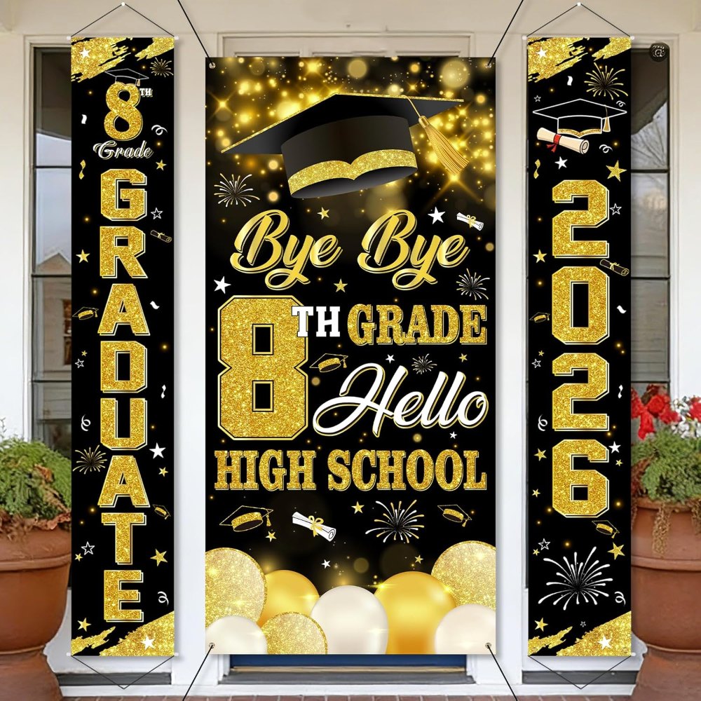 Class of 2026 Grade of 8 Graduation Banners for School