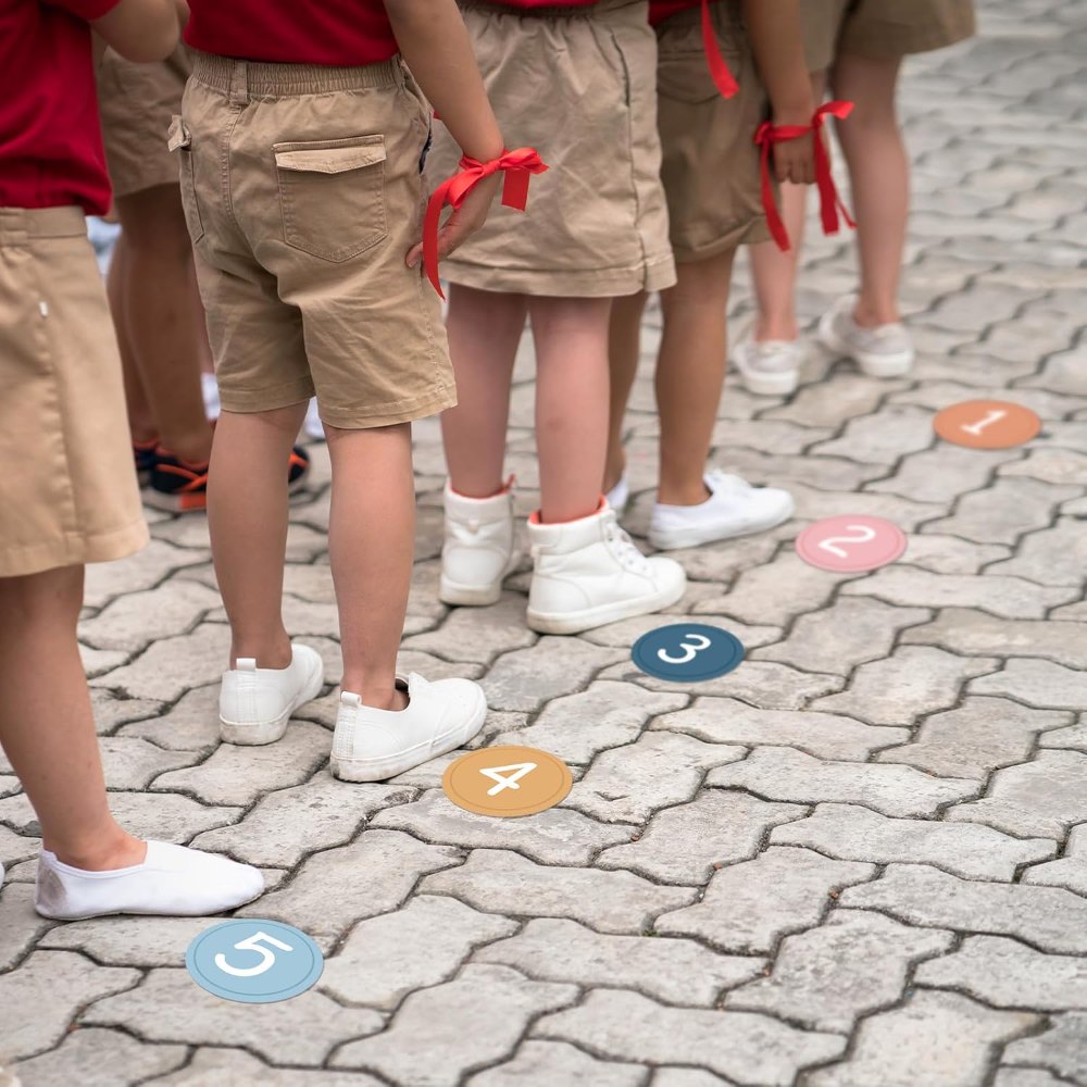 Colorful Line Up Spots for Classroom Floor Decorations, view 4