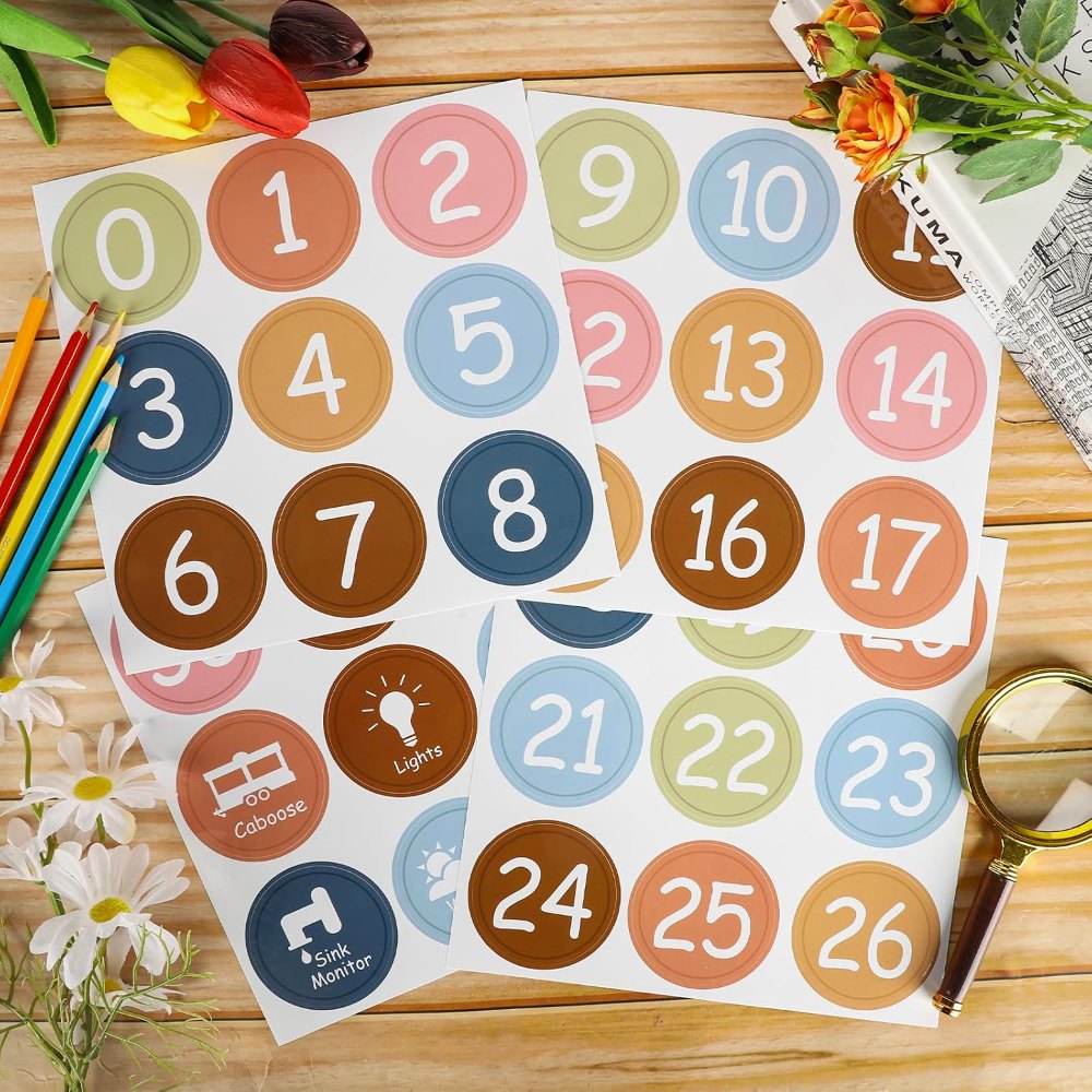 Colorful Line Up Spots for Classroom Floor Decorations, 52 pieces, view 3