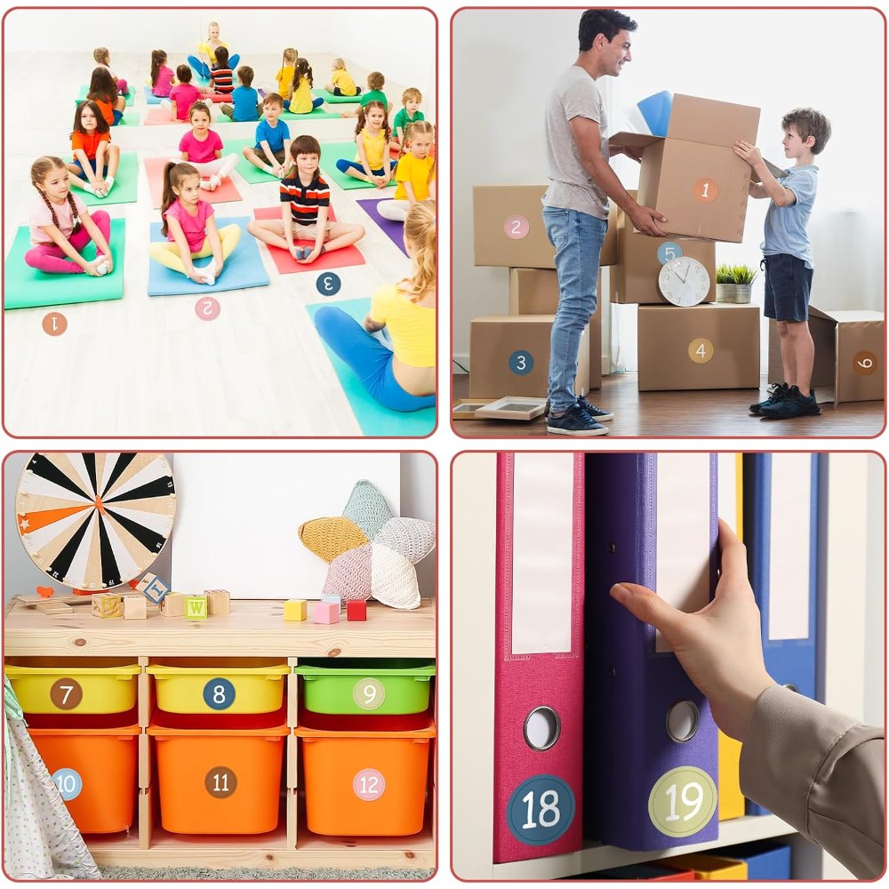 Colorful Line Up Spots for Classroom Floor Decorations, 52 pieces, view 6