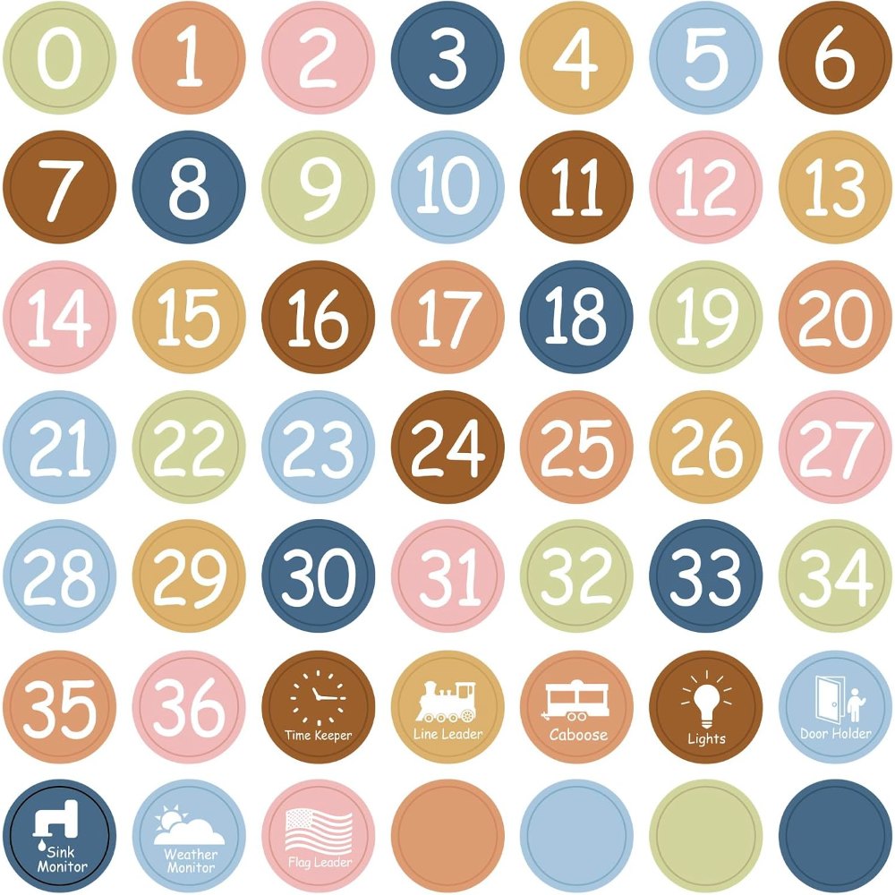Colorful Line Up Spots for Classroom Floor Decorations