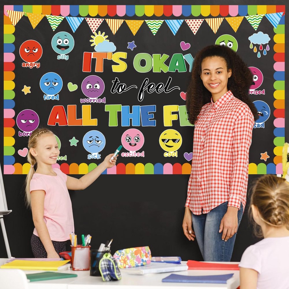 Colorful Mental Health Bulletin Board Decorations Feeling, view 4