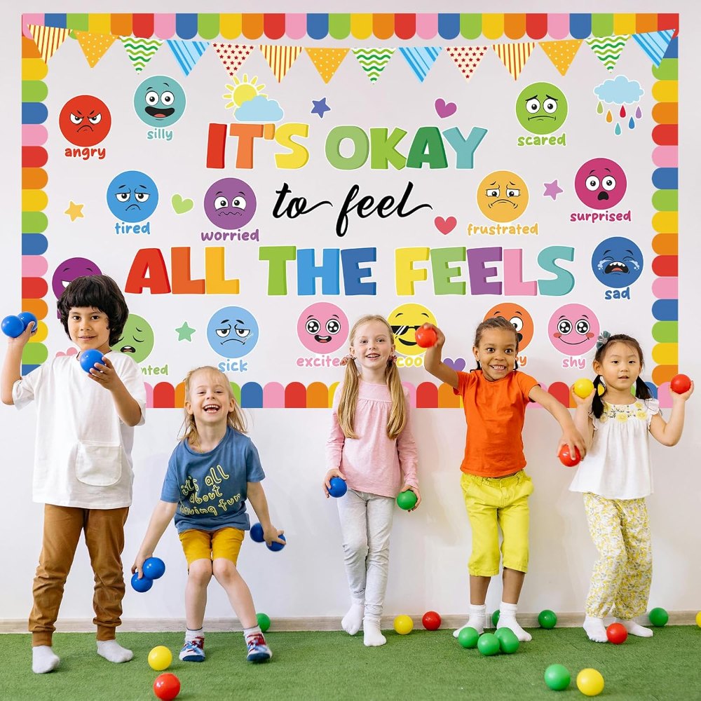 Colorful Mental Health Bulletin Board Decorations Feeling, view 5