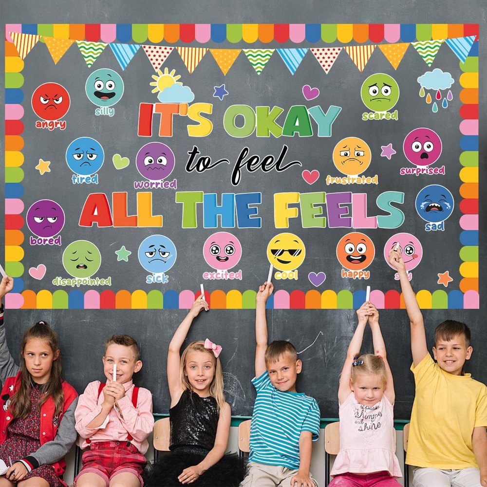 Colorful Mental Health Bulletin Board Decorations Feeling, view 7