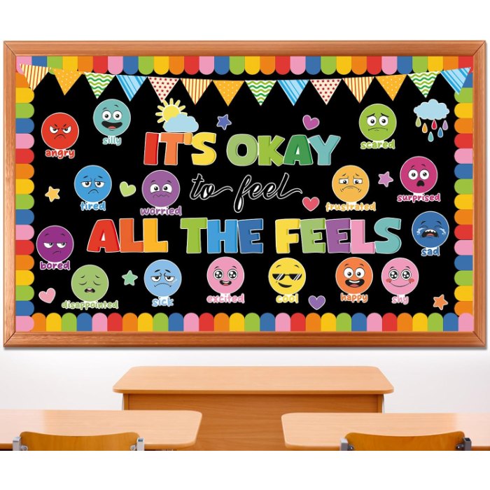 Colorful Mental Health Bulletin Board Decorations Feeling