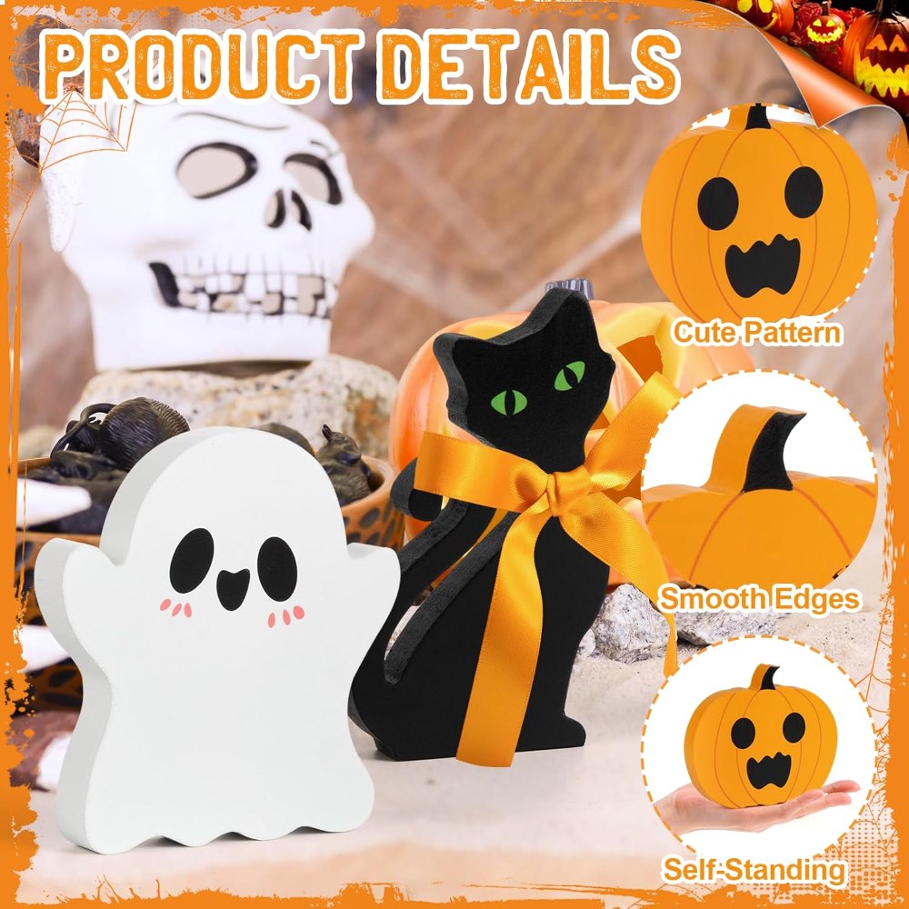 Cute Halloween Tiered Tray Decorations Indoor, view 3