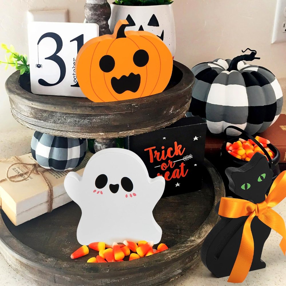 Cute Halloween Tiered Tray Decorations Indoor, view 6