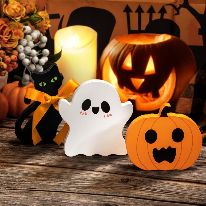Cute Halloween Tiered Tray Decorations Indoor
