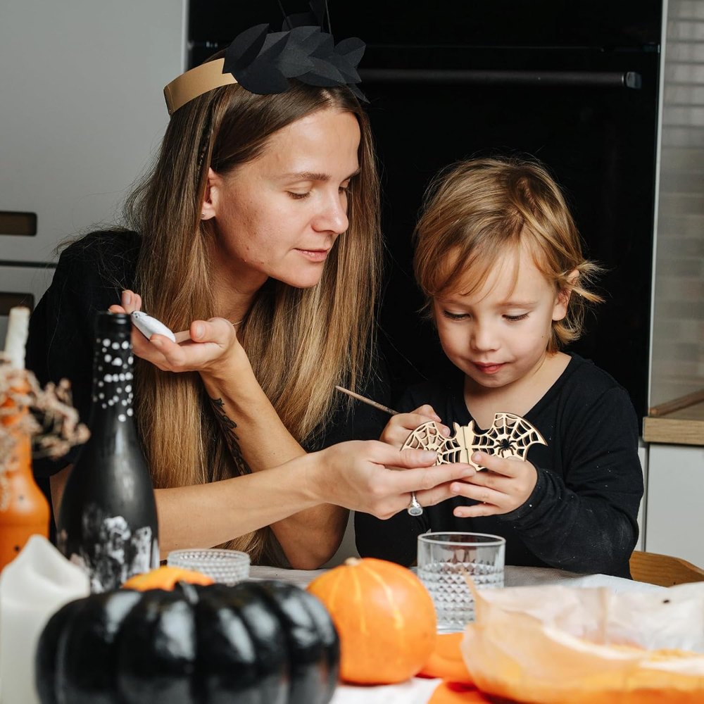 DIY 3D Halloween Bats Wood Crafts to Paint, view 4